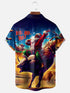 Men's Christmas Funny Graphic Short Sleeve Hawaiian Shirt